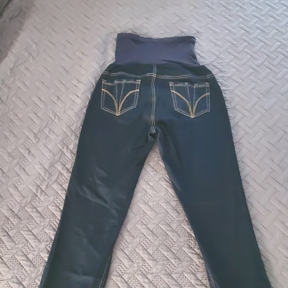 Large Indigo Blue Maternity Jeans